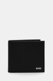 BOSS portofel de piele culoarea negru, 50546152