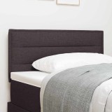 VidaXL Tăblie de pat design linii, maro &icirc;nchis, 80 cm, textil