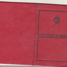 bnk div Universitatea serala de marxism-leninism - certificat de absolvire 1968