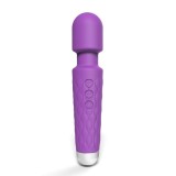 Baghete vibratoare - Loving Joy Mini Bagheta Vibratoare cu 20 Functii Violet Capat Flexibil Stimulare care Iti va Lua Mintile