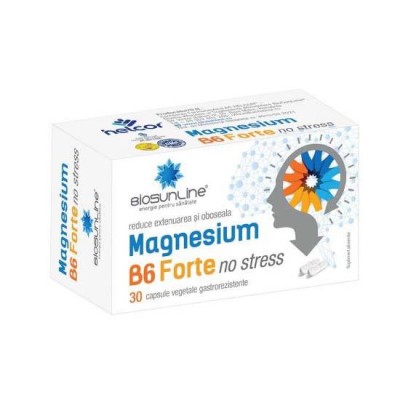 Magnesium B6 Forte No Stress BioSunLine 30 capsule Helcor foto