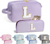 LIFE Personalizat Mare Cute Roz Machiaj Geantă - Inițial Cosmetic Travel Bag Lar