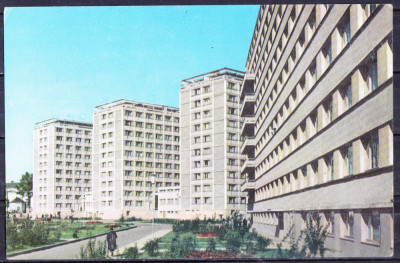 AMS - ILUSTRATA 185 IASI - BLOCURILE DE TURN PIATA UNIRII 1965 RPR, CIRCULATA foto