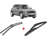 Cumpara ieftin Set 3 stergatoare MINI COUNTRYMAN (R60) 2010-2016, parbriz si luneta, Valeo Silencio