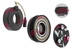 Ambreiaj compresor aer conditionat Audi, Ford, Seat, Skoda, VW; compresor tip Sanden, cod compresor SD7V16, diametru fulie: 119mm, 6 nervuri;
