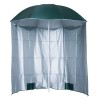 Umbrela plaja cu parasolar, 2 contragreutati, verde inchis, 200 cm, ART