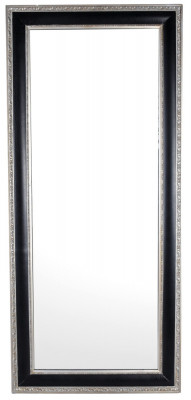 Oglinda monumentala cu o rama neagra cu argintiu LUP163 foto