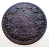 F.261 AUSTRIA 5/10 KREUZER 1860 E RARA, Europa, Cupru (arama)
