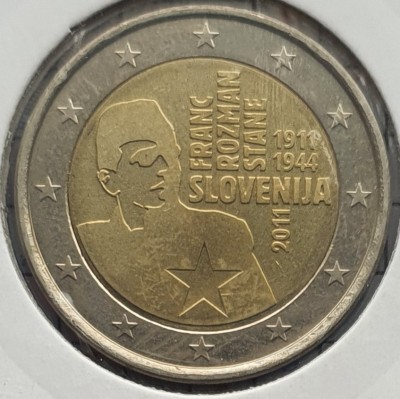 Slovenia 2 euro 2011 - Franc Rozman-Stane - km 100 - D62501 foto
