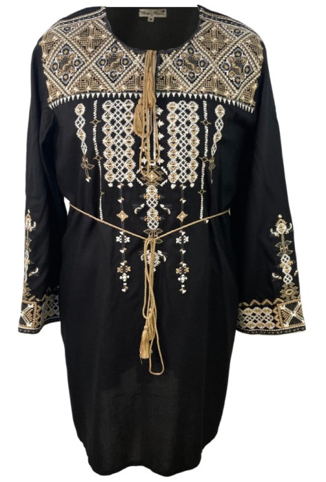 Bluza dama tip ie R 25, marime XL, negru/bej natural