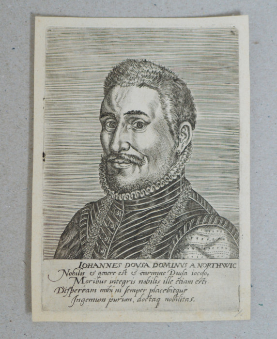 Johannes Dousa gravura veche