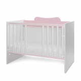 Patut modular multifunctional 5 configurari diferite 190 x 72 cm Multi White Orchid Pink, Lorelli