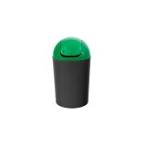 Cos gunoi, 12 litri, Flip Flap Delta , verde, Plastor Trading