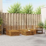vidaXL Set de canapele de exterior 7 pcs natural Lemn Solid de Acacia 3373789