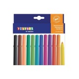 Set 12 Carioci colorate cu varful gros, PLAYBOX