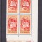 ROMANIA 1966 LP 625 AL IV - lea CONGRES U.TC.IN BLOC DE 4 TIMBRE,MNH