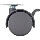 Roti Mobila Plate Plastic, Frana, Set 4 - 40 Mm