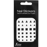 Decor adeziv geometric pentru unghii