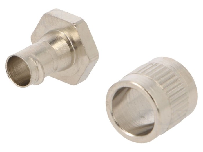 Conector final drept alamă IP40