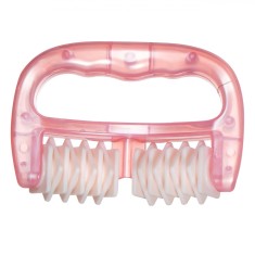Aparat Masaj, Roller Silicon, Anti Celulită, Roz Perlat, 13cm