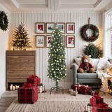 vidaXL Brad de Crăciun artificial Verde 180 cm PVC și oțel și plastic 3394942