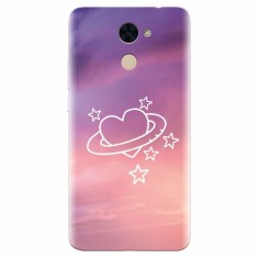 Husa silicon pentru Huawei Nova Lite Plus, Galaxy Heart foto