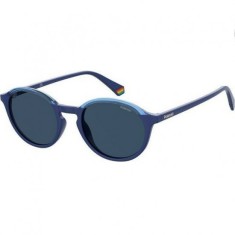 Ochelari de soare unisex Polaroid cu rama de plastic albastru si lentile polarizate albastre PLD6125/S PJP/C3