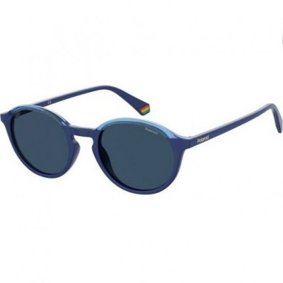 Ochelari de soare unisex Polaroid cu rama de plastic albastru si lentile polarizate albastre PLD6125/S PJP/C3 foto