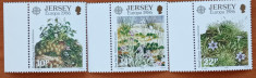 jersey-1986-&amp;#039;&amp;#039;Flora-flori-EU-CEPT&amp;#039;&amp;#039;- set complet-3V,-MNH-LUX foto