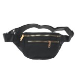 Borseta casual neagra cu design modern si reglabil