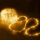 Instalatie tub furtun luminos pentru Craciun, 240 LED-uri, 10m, galben Household NewTrend