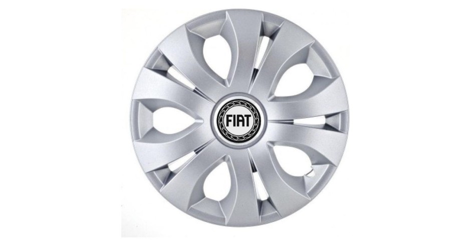Set 4 Capace Roti 16 inchi (R16), Compatibil Cu Fiat, model Top Gri ...