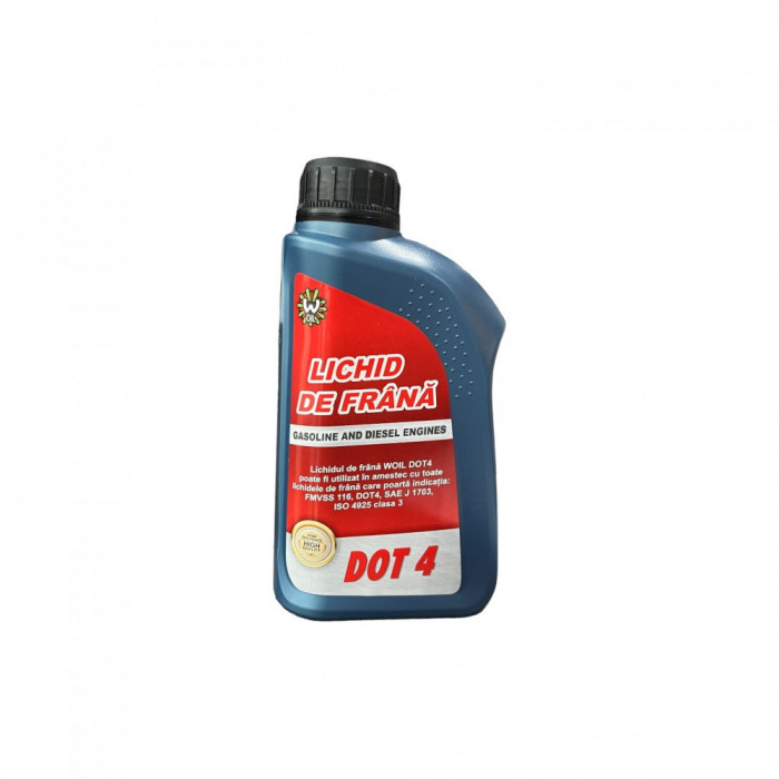 Lichid de frana DOT 4 WOIL 500 ml Automotive TrustedCars