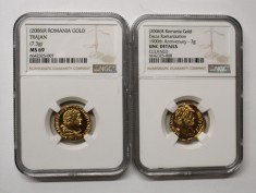 BNR 2006 - SET REPLICI DUPA MONEDE ROMANE . 3 MONEDE SUNT IN TOP POP, INCLUSIV UN MS70 UNIC .