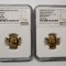 BNR 2006 - SET REPLICI DUPA MONEDE ROMANE . 3 MONEDE SUNT IN TOP POP, INCLUSIV UN MS70 UNIC .