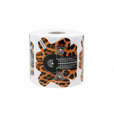 Sabloane unghii constructie din hartie, leopard, 300 buc