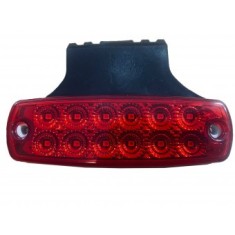 Lampa laterala cu suport 12 LED-uri 12V-24V Rosie FR0177/C