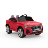 Masinuta electrica Audi E-tron Sportback 4x4 140W, cu scaun tapitat, roti moi, echipare Premium, rosie