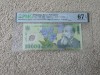 Bancnota 10.000 lei din 2001, semnatura Isarescu, gradata, PMG 67