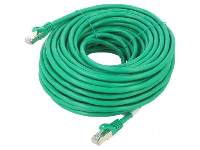 Cablu patch F/UTP 6 litat CCA PVC verde 20m 26AWG