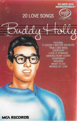 Casetă audio Buddy Holly - 20 Love Songs , originală foto