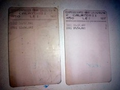 LOT 2 CARTELA METROU 10 CALATORII ANUL 1996 / STAMPILA 2 CALATORII foto
