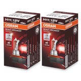 Cumpara ieftin Pachet 2 Becuri Halogen Auto OSRAM H11 Night Breaker Silver +100% 12V 55W