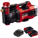 Einhell AQUINNA 36/35 F LED PXC + Twinpack + 4514095 - Pompa 3.7 bar + Set 2 acumulatori si incarcator Li-Ion 18 V 4 Ah