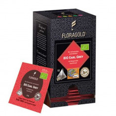 Ceai Negru Earl Grey Floragold, 15 piramide foto