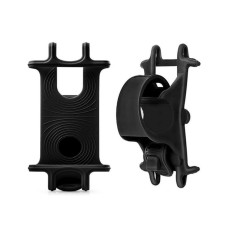Suport telefon din silicon pentru bicicleta - Negru