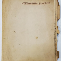 MONOGRAFIA COMUNEI CEPTURA , MANUSCRIS , ANII ' 50 - ' 60