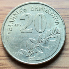 Moneda Grecia 20 Drahme 1998