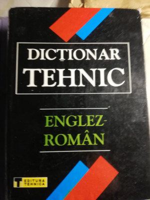 Dicționar tehnic englez roman foto