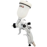 Yato YT-2357 - Pistol de vopsit pentru compresor 0.8 mm 0.1 l vas din plastic reglare debit vopsea reglare debit aer